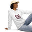 Unisex organic raglan sweatshirt