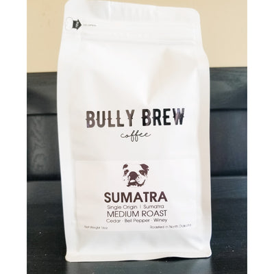 Organic denim Bully Brew Coffee tote bag